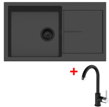 Sinks INFINITY 860 BL Nanoblack + M...